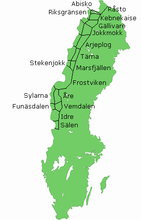 Svenska Fjällen Karta | Karta